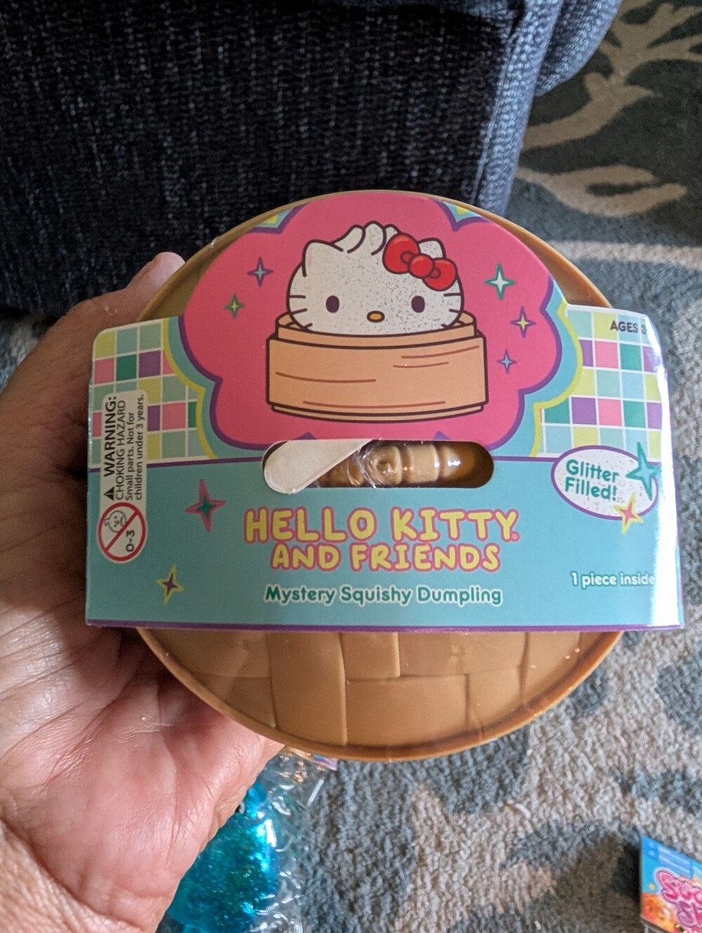 Hello Kitty Glitter Mystery Squishy Dumpling Toy